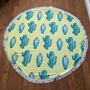🌟2/$12🌟 Circle Cactus Beach Towel